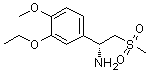 (alphaR)-3-Ethoxy-4-methoxy-alpha-[(methylsulfonyl)methyl]benzenemethanamine molecular structure (CAS 608142-27-4)