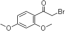 2-Bromo-2',4'-dimethoxyacetophenone molecular structure (CAS 60965-26-6)