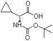 structure of CAS# 609768-49-2, Boc-D-cyclopropylglycine;N-tert-Butoxycarbonyl-D-cyclopropylglycine