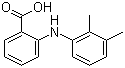 结构式 CAS# 61-68-7, 甲灭酸; 甲芬那酸; 扑湿痛; N-(2,3-二甲苯基)-2-氨基苯甲酸