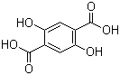 2,5-二羟基对苯二甲酸分子结构 (CAS 610-92-4)