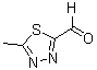 5-甲基-1,3,4-噻二唑-2-甲醛分子结构 (CAS 61018-49-3)
