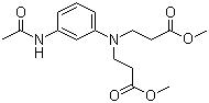 3-(N,N-二甲氧基羰基乙基)氨基乙酰苯胺分子结构 (CAS 61038-96-8)