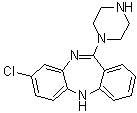结构式 CAS# 6104-71-8, 去甲氯氮平