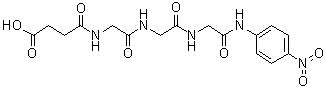 3-Carboxypropionylglycylglycylglycine-p-nitroanilide molecular structure (CAS 61043-71-8)