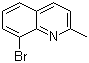 结构式 CAS# 61047-43-6, 8-溴-2-甲基喹啉
