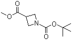 Methyl 1-Boc-azetidine-3-carboxylate molecular structure (CAS 610791-05-4)