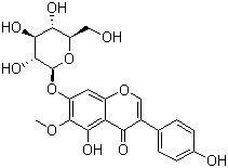 射干苷分子结构 (CAS 611-40-5)