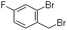 2-Bromo-1-(bromomethyl)-4-fluorobenzene molecular structure (CAS 61150-57-0)