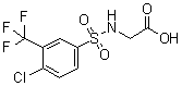 N-[[4-Chloro-3-(trifluoromethyl)phenyl]sulfonyl]glycine molecular structure (CAS 612043-42-2)