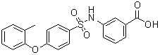 3-[[[4-(2-Methylphenoxy)phenyl]sulfonyl]amino]benzoic acid molecular structure (CAS 612045-19-9)