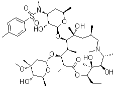 3'-N-Demethyl-3'-N-((4-methylphenyl)sulfonyl)azithromycin molecular structure (CAS 612069-31-5)