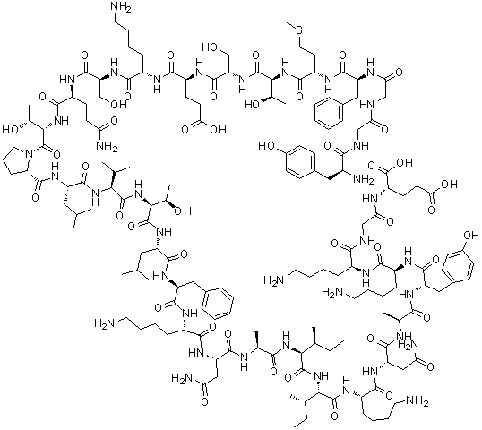 Human beta-lipotropin(61-91) molecular structure (CAS 61214-51-5)