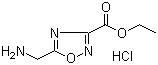 5-(Aminomethyl)-1,2,4-oxadiazole-3-carboxylic acid ethyl ester hydrochloride molecular structure (CAS 612511-72-5)