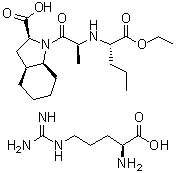 Perindopril L-arginine molecular structure (CAS 612548-45-5)