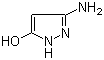 3-氨基-5-羟基吡唑分子结构 (CAS 6126-22-3)