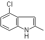 4-氯-2-甲基-1H-吲哚分子结构 (CAS 6127-16-8)