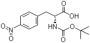 Boc-D-4-硝基苯丙氨酸分子结构 (CAS 61280-75-9)