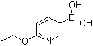 结构式 CAS# 612845-44-0, 2-乙氧基吡啶-5-硼酸