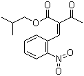 2-[(2-Nitrophenyl)methylene]-3-oxobutanoic acid 2-methylpropyl ester molecular structure (CAS 61312-59-2)