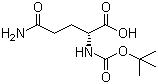 Boc-D-谷氨酰胺分子结构 (CAS 61348-28-5)