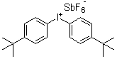 双(4-叔丁基苯基)碘鎓六氟锑酸盐分子结构 (CAS 61358-23-4)