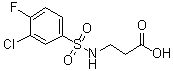 N-[(3-氯-4-氟苯基)磺酰基]-beta-丙氨酸分子结构 (CAS 613657-34-4)