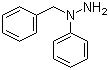 1-苄基-1-苯基肼分子结构 (CAS 614-31-3)