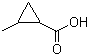 顺式-2-甲基环丙烷羧酸分子结构 (CAS 6142-57-0)