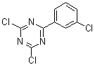 2,4-二氯-6-(3-氯苯基)-1,3,5-三嗪分子结构 (CAS 61452-85-5)