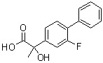 2-氟-alpha-羟基-alpha-甲基[1,1'-联苯]-4-乙酸分子结构 (CAS 61466-95-3)