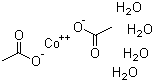 四水合乙酸钴分子结构 (CAS 6147-53-1)