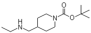 结构式 CAS# 614745-80-1, 4-[(乙基氨基)甲基]哌啶-1-甲酸叔丁酯