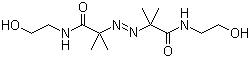 2,2'-(1,2-Diazenediyl)bis[N-(2-hydroxyethyl)-2-methylpropanamide molecular structure (CAS 61551-69-7)