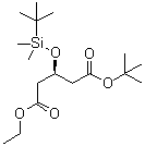 (3R)-3-[[(1,1-Dimethylethyl)dimethylsilyl]oxy]pentanedioic acid 1,1-dimethylethyl ethyl ester molecular structure (CAS 615556-99-5)