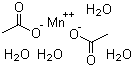 Manganese(II) acetate tetrahydrate molecular structure (CAS 6156-78-1)