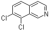 7,8-二氯异喹啉分子结构 (CAS 61563-36-8)