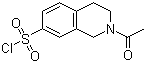 2-Acetyl-1,2,3,4-tetrahydro-7-isoquinolinesulfonyl chloride molecular structure (CAS 61563-39-1)