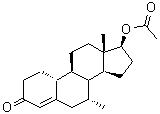 乙酸曲托龙分子结构 (CAS 6157-87-5)