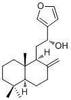 15,16-Epoxy-12R-hydroxylabda-8(17),13(16),14-triene molecular structure (CAS 61597-55-5)