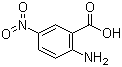 结构式 CAS# 616-79-5, 2-氨基-5-硝基苯甲酸