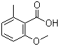 2-甲氧基-6-甲基苯甲酸分子结构 (CAS 6161-65-5)