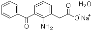 structure of CAS# 61618-27-7, Fenazox;Amfenac sodium; Sodium 2-(2-amino-3-benzoylphenyl)acetate hydrate
