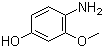 4-Amino-3-methoxyphenol molecular structure (CAS 61638-01-5)