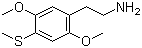 2,5-Dimethoxy-4-methylthiophenethylamine molecular structure (CAS 61638-09-3)