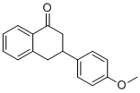 3-(4-甲氧基苯基)-3,4-二氢-2H-萘-1-酮分子结构 (CAS 61696-79-5)