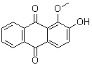 茜素 1-甲基醚分子结构 (CAS 6170-06-5)