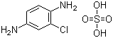 结构式 CAS# 61702-44-1, 2-氯-1,4-苯二胺硫酸盐; 2-氯对苯二胺硫酸盐; 2-氯-4-氨基苯胺硫酸盐