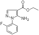Ethyl 5-amino-1-(2-fluorophenyl)-1H-pyrazole-4-carboxylate molecular structure (CAS 618070-65-8)