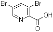 3,5-Dibromopyridine-2-carboxylic acid molecular structure (CAS 61830-40-8)
